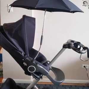 Stokke xplory stroller, footmuff, bassinet